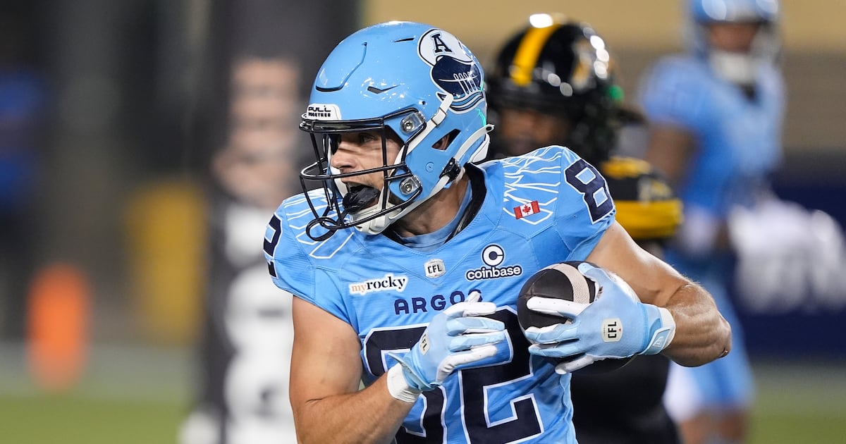 ‘I love the CFL game’: Argonauts receiver Tyler Kahmann making an early impact in Toronto