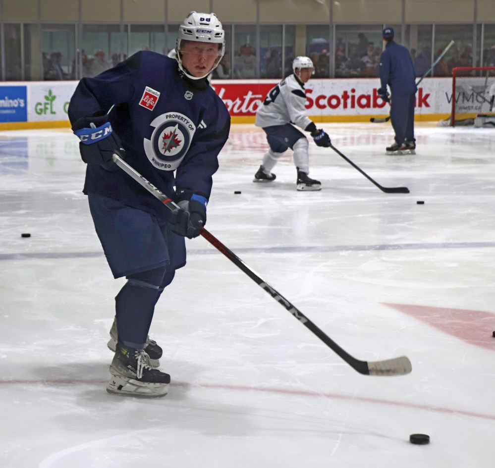 Adam Vigfusson was a free agent invite to the 2026 Winnipeg Jets development camp. (Cassidy Dankochik The Carillon)