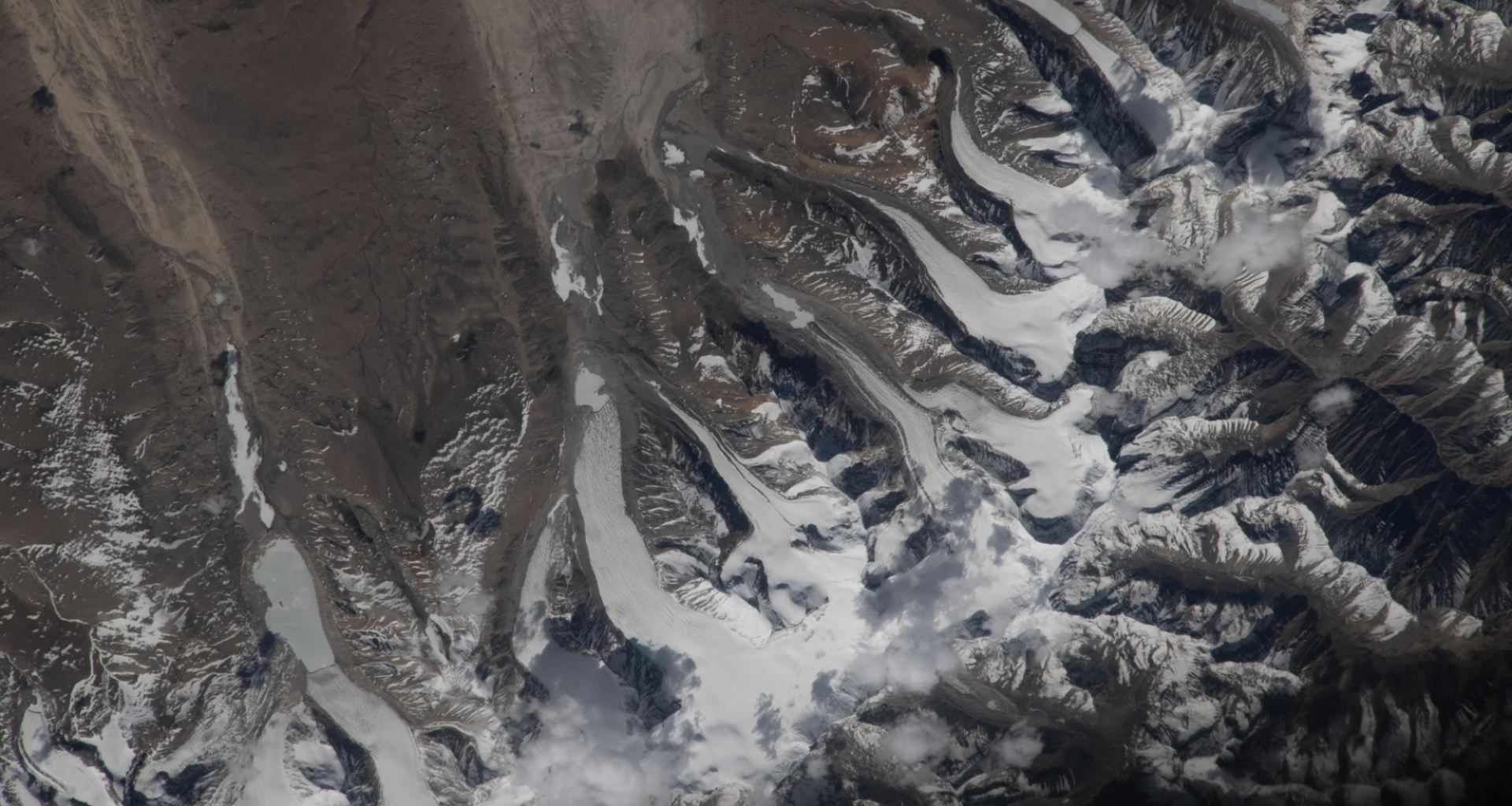 Glaciers spotted flowing across the Himalayas from space photo of the day for July 15, 2026