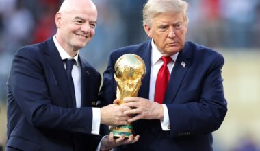 Trump, Infantino booed during World Cup trophy ceremony