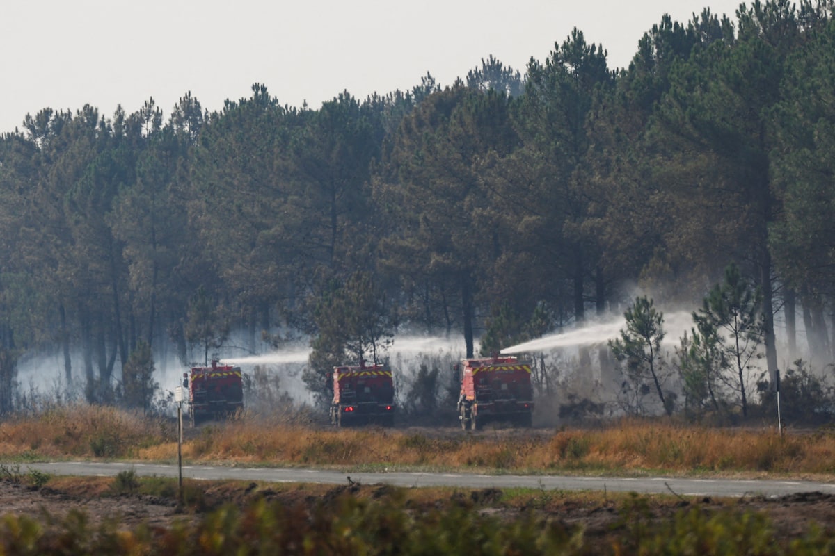 Three Greek firefighters killed as wildfires spread further in Europe
