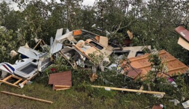 ‘The whole sky started swirling’: Tornado touches down at eastern Alberta campground - CTV News