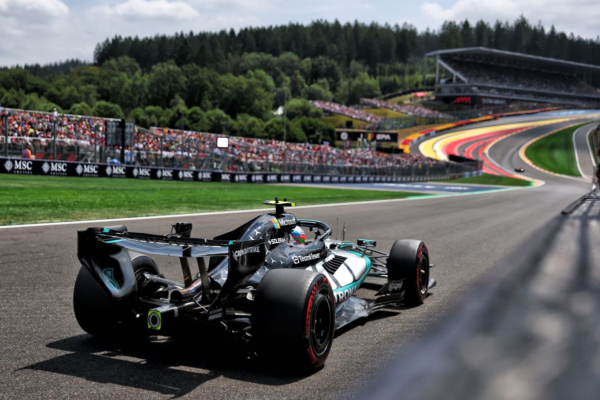 What happened in final F1 practice at Belgian GP