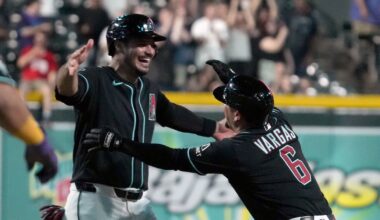 Ildemaro Vargas hits winning single in 10th as Arizona Diamondbacks rally to beat Athletics after blowing lead in 9th