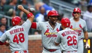 Walker, Church, Burleson hit homers as St. Louis Cardinals ride seven-run seventh inning to win over Atlanta Braves
