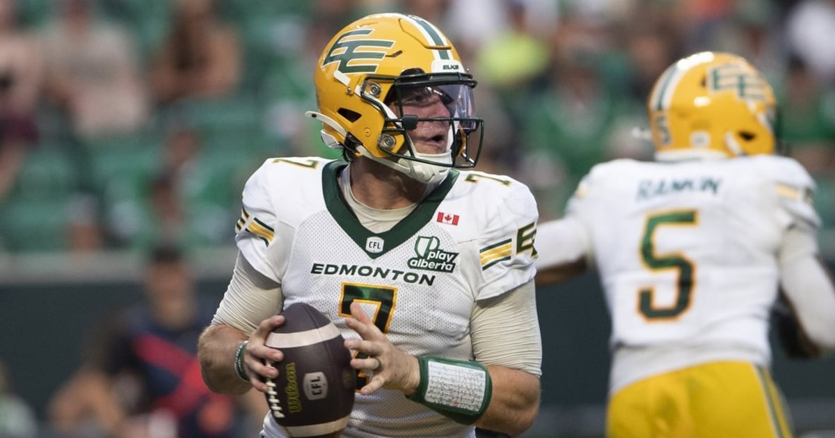 Edmonton Elks look to sweep home-and-home series with defending champion Saskatchewan Roughriders