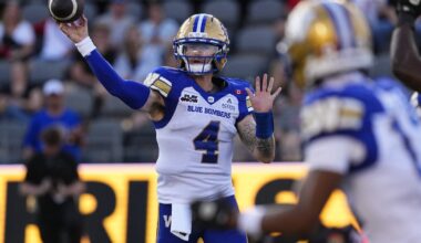 Dru Brown looks for another win under centre as Winnipeg Blue Bombers prepare to host Calgary Stampeders