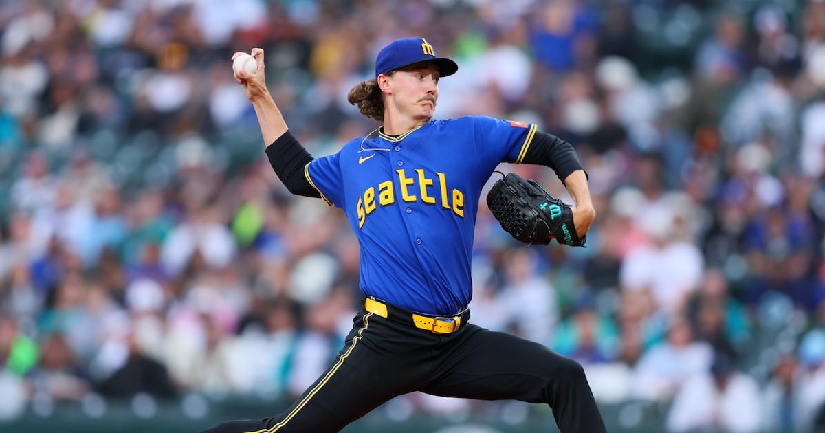 Seattle Mariners’ Mason Miller loses no-hit bid in seventh against Los Angeles Angels