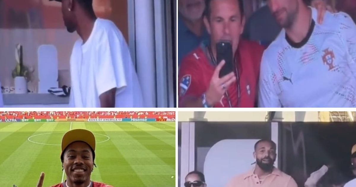 Drake, Scottie Barnes and other celebs at Toronto Stadium