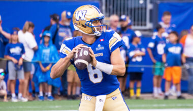 Zach Collaros listed as out against Ottawa
