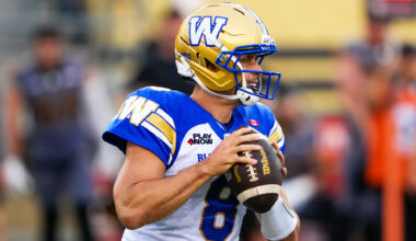 Zach Collaros listed as questionable for game vs. Toronto