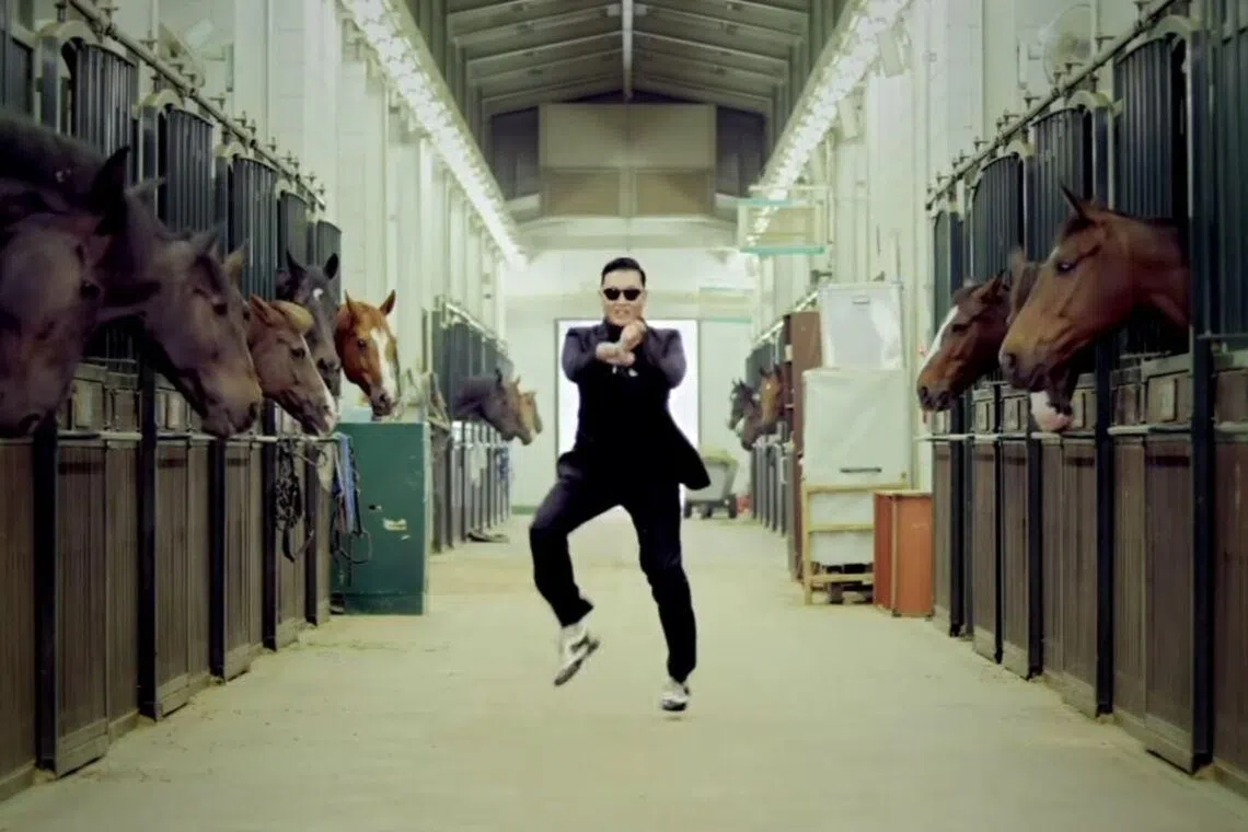 Gangnam Style’s music video became a global sensation for its iconic horse-riding choreography.
