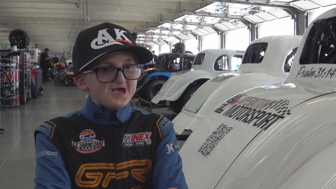 Young racer isn't letting rare genetic disorder slow down his NASCAR dreams