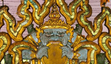 In Hindu mythology, Rahu is a snake that swallows the Sun or the Moon, causing eclipses. Credit: Pictures from History / Getty Images