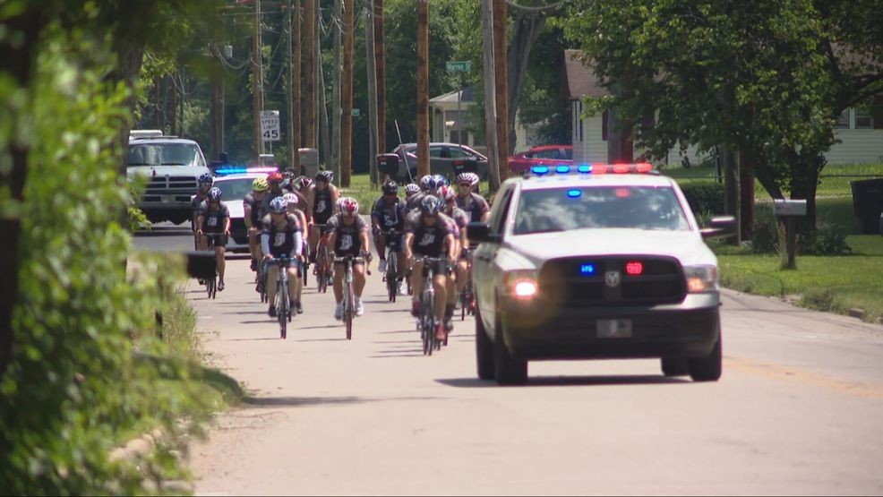 This year marks the 25th annual charity event "Cops Cycling for Survivors" as they embark on a 13-day journey across the state, with each cyclist required to fundraise for the ride (WSBT File).