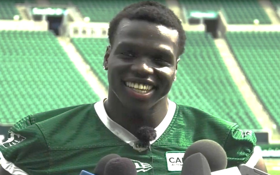 CFL reinstates receiver Ajou Ajou, remains subject to six-game suspension