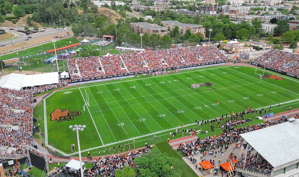 apple bowl stadium kelowna temorary expansion bc lions summer 2026