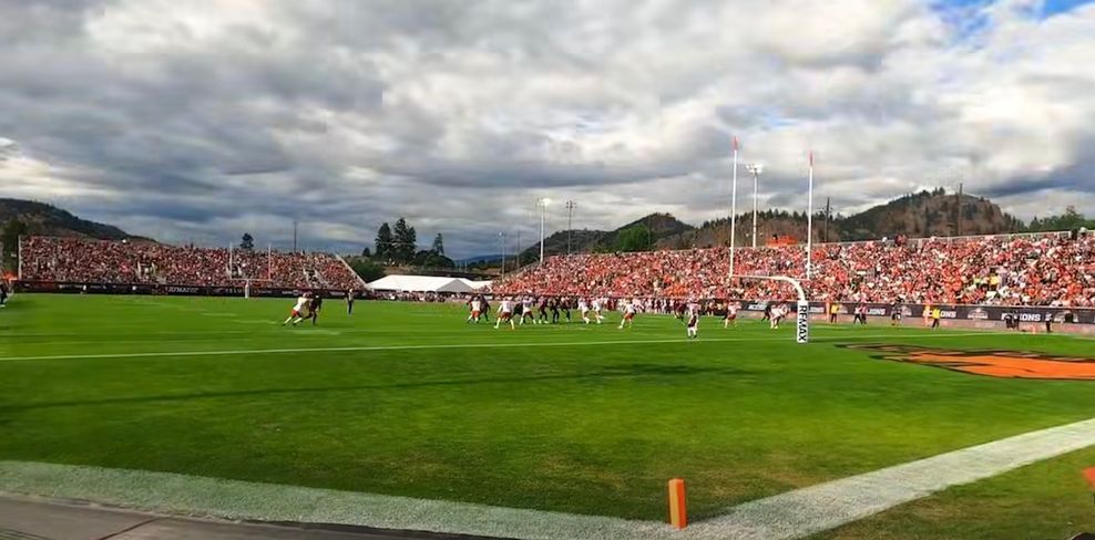 apple bowl stadium kelowna temporary expansion bc lions summer 2026