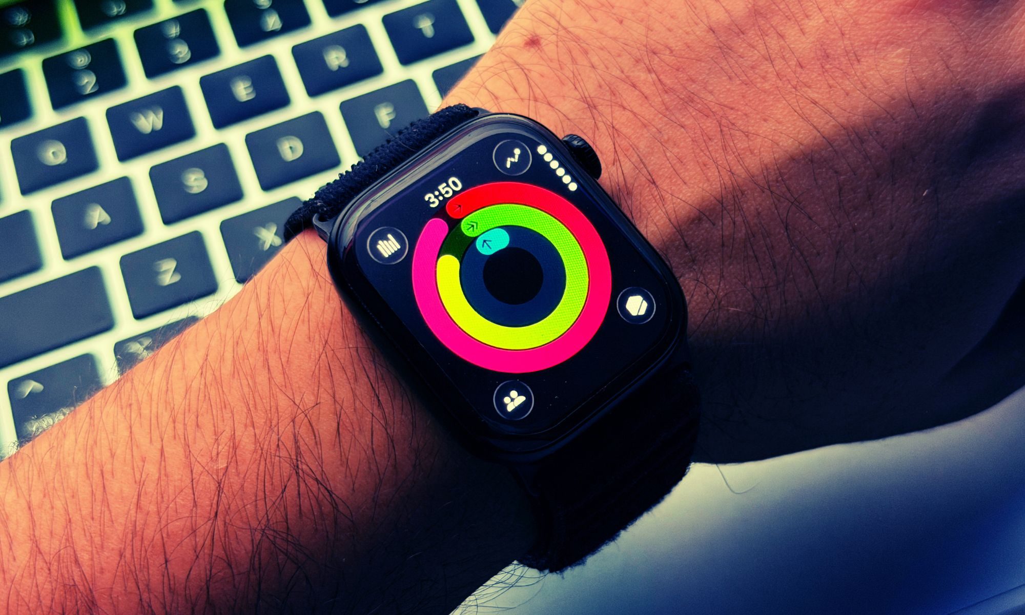 Apple Watch Series 11 activity rings.