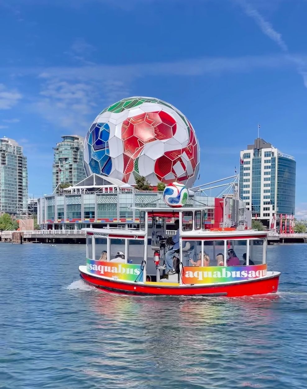 aquabus fifa world cup trionda soccer ball vancouver
