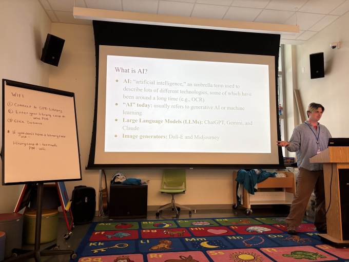 Charlie Bailey hosts an "Avoiding AI" workshop