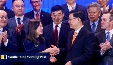 AI ‘central plank’ in Hong Kong’s economic development, John Lee says