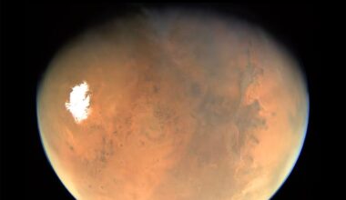 Image of Mars captured by NASA