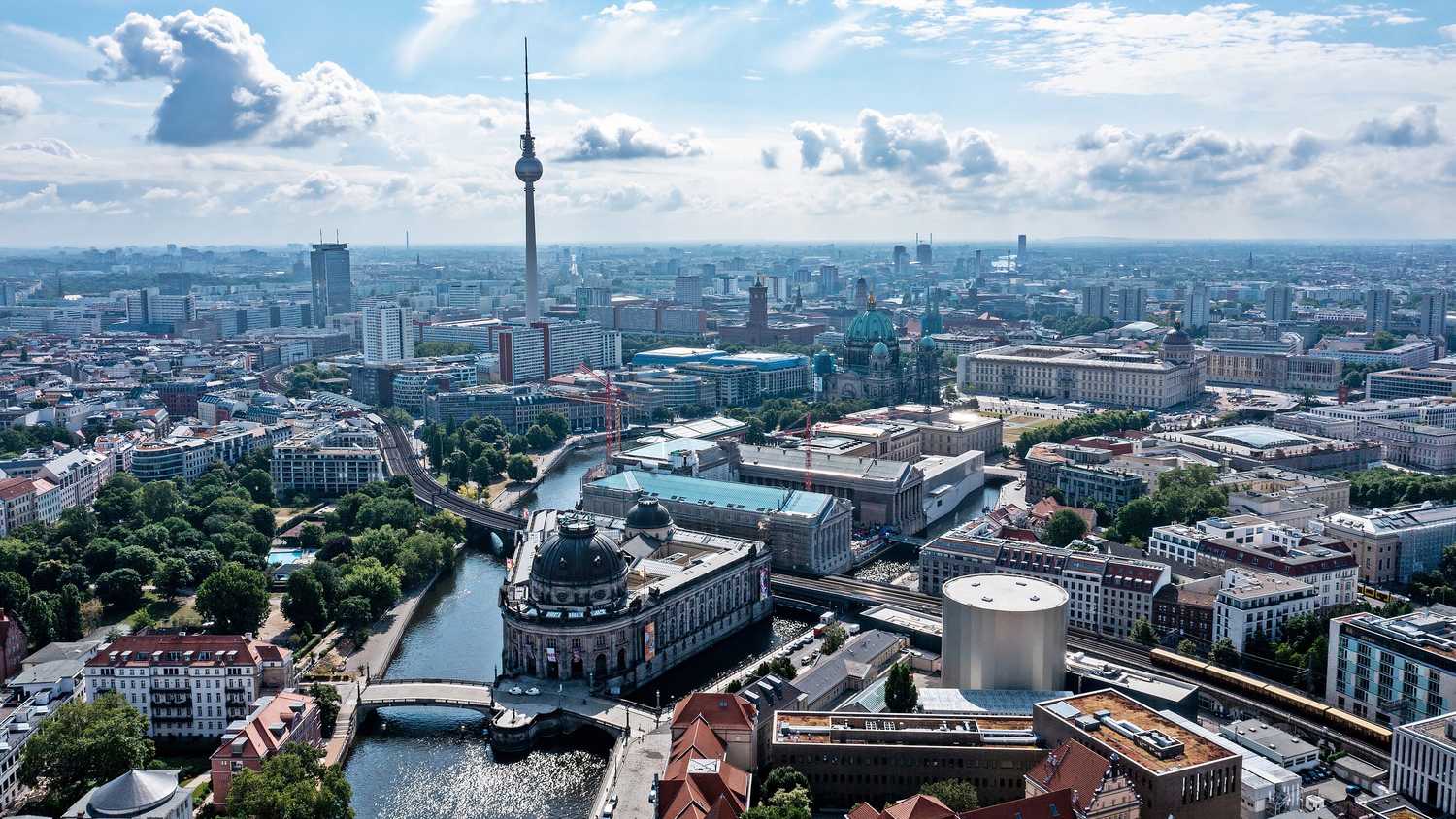 A view of Museuminsel in Berlin, Germany.