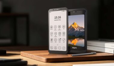 E-Ink at top speed: The HiBreak Dual 2 smartphone runs at 80 Hz and comes with a second display