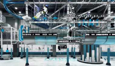 BIGX super sports playground shapes a digital landscape through steel and light