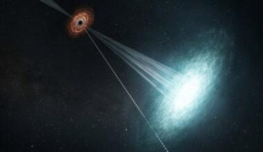 black hole blue flash