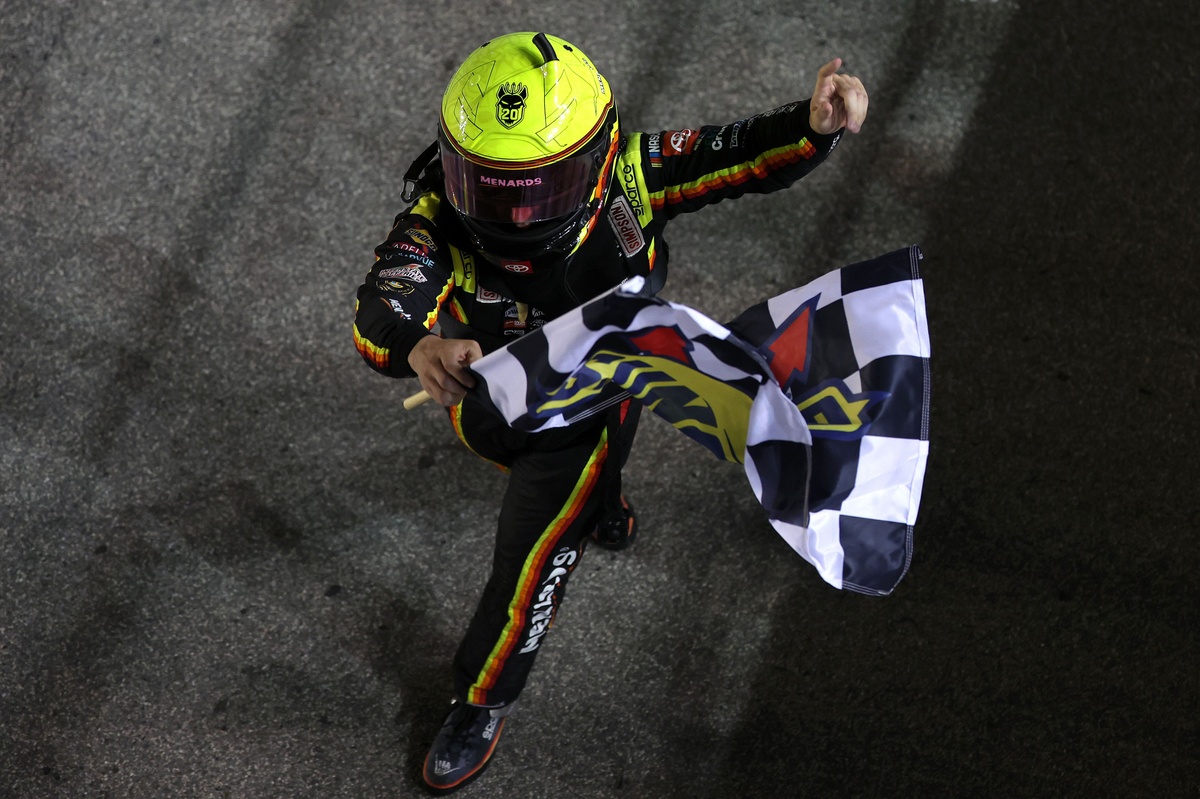 Brandon Jones denies Chase Elliott in NASCAR O'Reilly overtime to win at Chicagoland