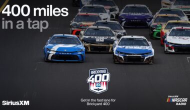 Listen Live to the Brickyard 400 on SiriusXM NASCAR Radio