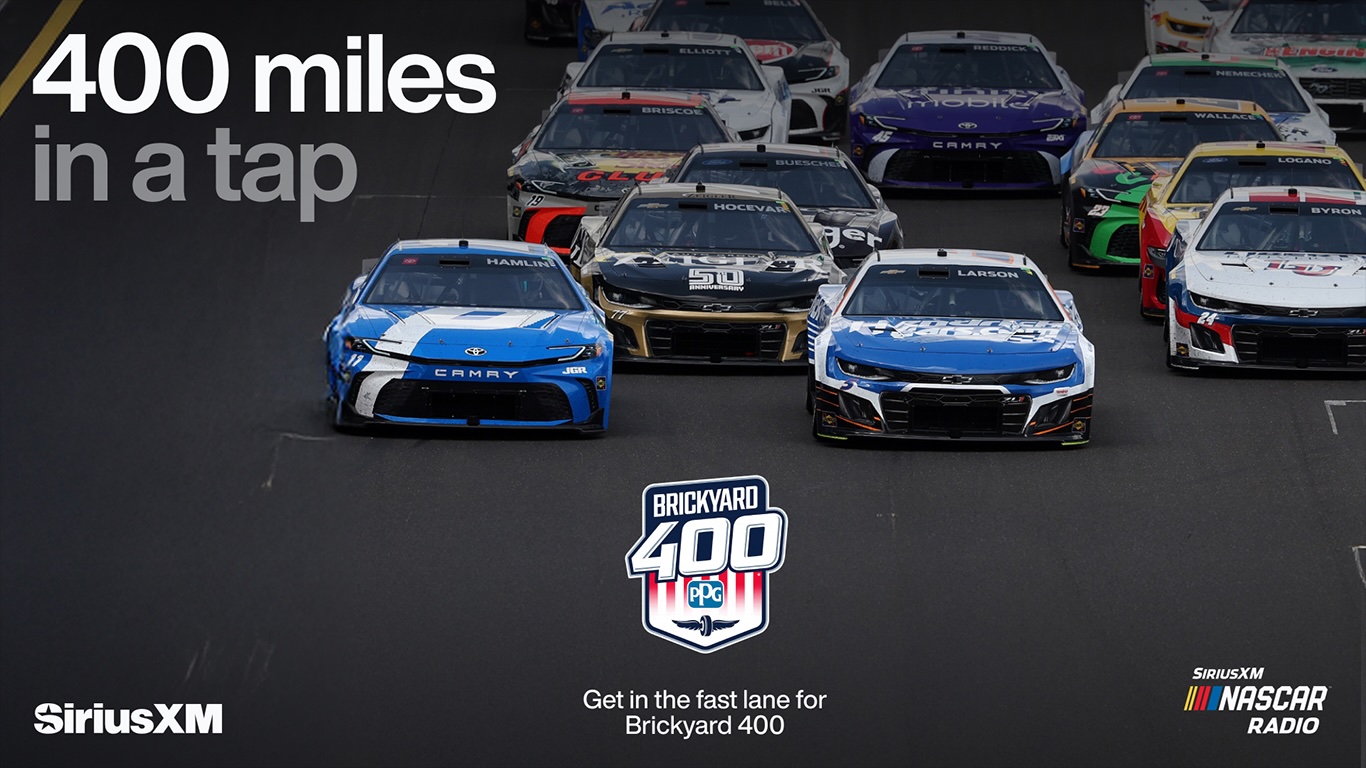 Listen Live to the Brickyard 400 on SiriusXM NASCAR Radio
