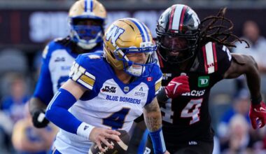 Dru Brown, Blue Bombers rally to beat winless Redblacks in overtime