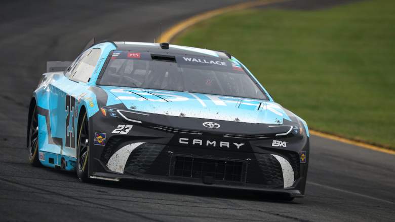 Bubba Wallace, driver of the #23 SHADYRAYS Toyota, drives during the NASCAR Cup Series