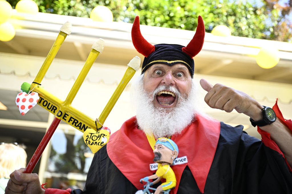 Didi Senft aka 'The Devil', at the 2024 Tour de France