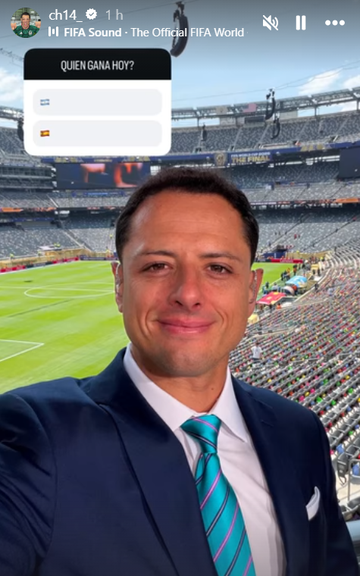 Javier Hernández was excited about the World Cup final.