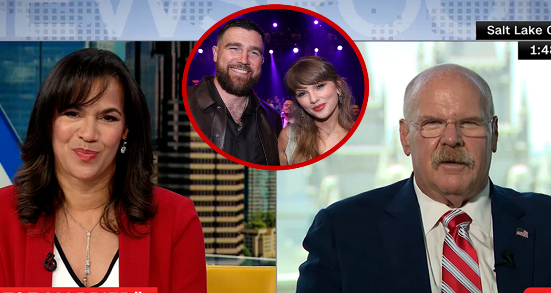 Andy Reid Reveals Adam Sandler's Marriage Advice for Taylor Swift, Travis Kelce