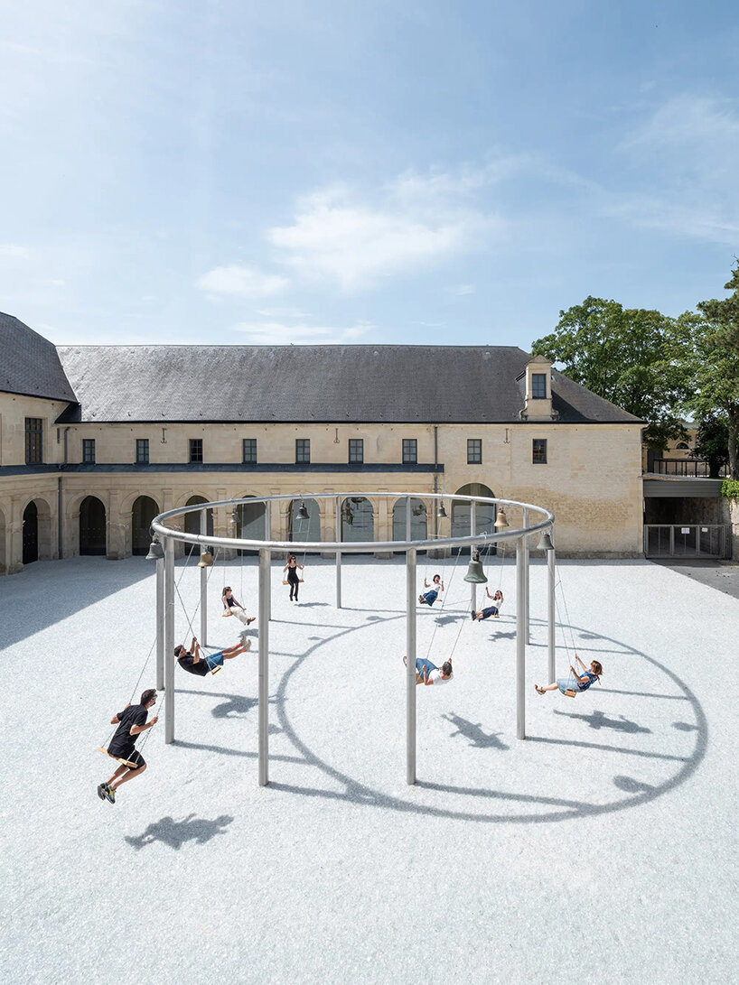 céleste boursier-mougenot composes music through a ring of swings and bells - 3
