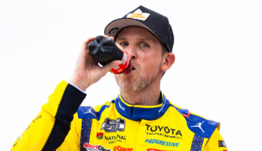 Chris Gayle pleasantly surprised that Denny Hamlin is NASCAR's points leader