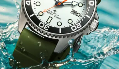 Close-up of a stainless steel diver