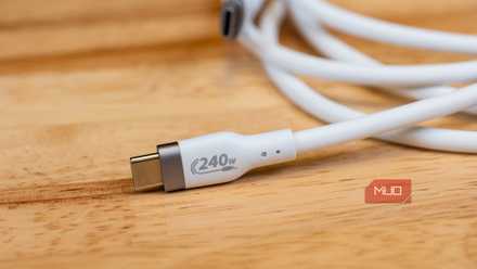 Close up of the HYPER HyperJuice 240W Silicone USB-C to USB-C Cable