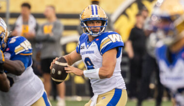 Star Blue Bombers quarterback Zach Collaros to miss game against Argos