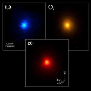 Researchers used the NIRSpec (Near-Infrared Spectrograph) instrument on NASA’s James Webb Space Telescope to map specific chemical contents of comet 3I/ATLAS as it moved away from the Sun. Credit: NASA, ESA, CSA, STScI, Martin Cordiner (CUA, NASA-GSFC); Image Processing: Alyssa Pagan (STScI)