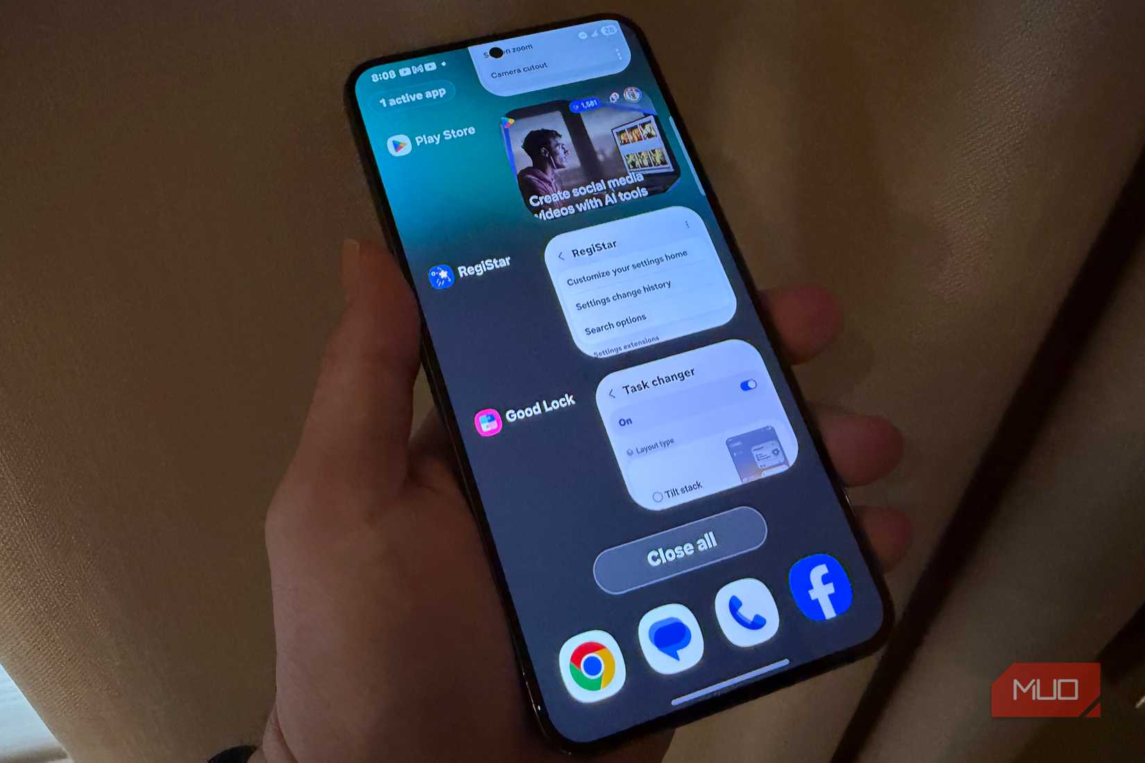 samsung recents menu