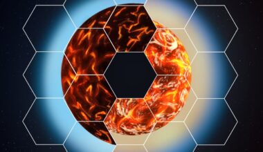 An artist's representation of two scenarios for a sub-Neptune planet's atmosphere-interior interface. Credit: Hailey Nelson/ASU