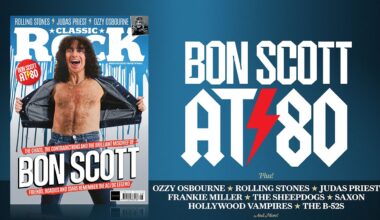 The Cover of Classic Rock 356, featuring Bon Scott