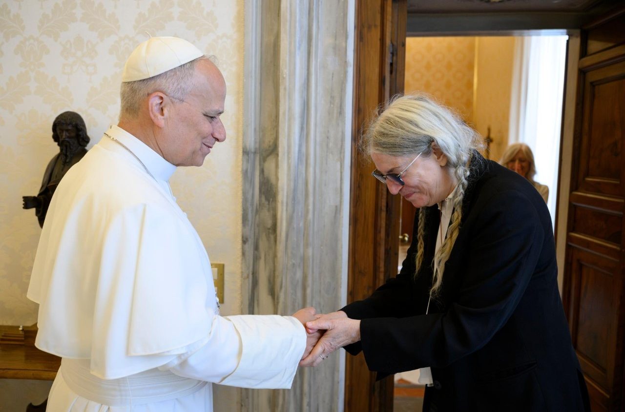 Pope Leo XIV meets Patti Smith