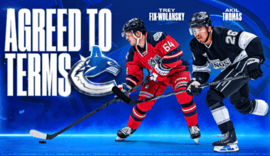 CANUCKS AGREE TO TERMS WITH AKIL THOMAS AND TREY FIX-WOLANSKY ON ONE-YEAR, TWO-WAY CONTRACTS
